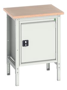Verso Height Adjustable Work Storage and Packing Benches Verso 700x600 Height Adjustable Bench Multiplex and cabinet
